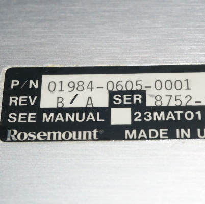 High Voltage Power Supply EMERSON 01984-0605-0001