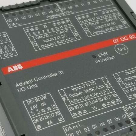 DSAI 146 Control System - ABB 07DC92 GJR5252200R0101 Digital I/O Module