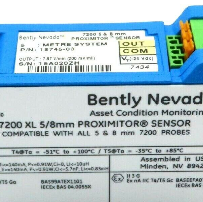 Bently Nevada 7200 XL 5MM 18745-03 Proximitor Sensor - Top Choice