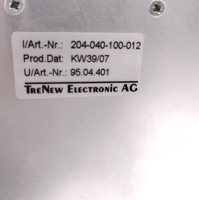 Back Plane Rack 204-040-100-013 for Vibration Monitoring