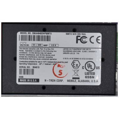 GE 336A4940DNP508TX N-TRON Network Switch