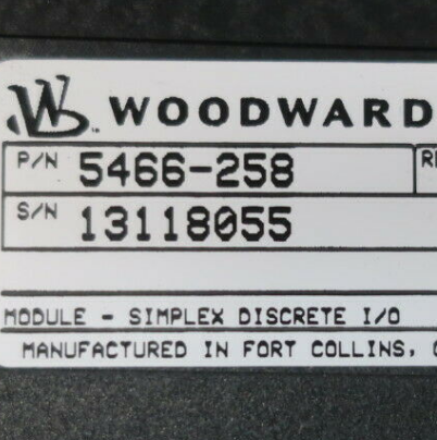 MRU311DM - Premier Supplier of Woodward 5466-258 Discrete I/O Module
