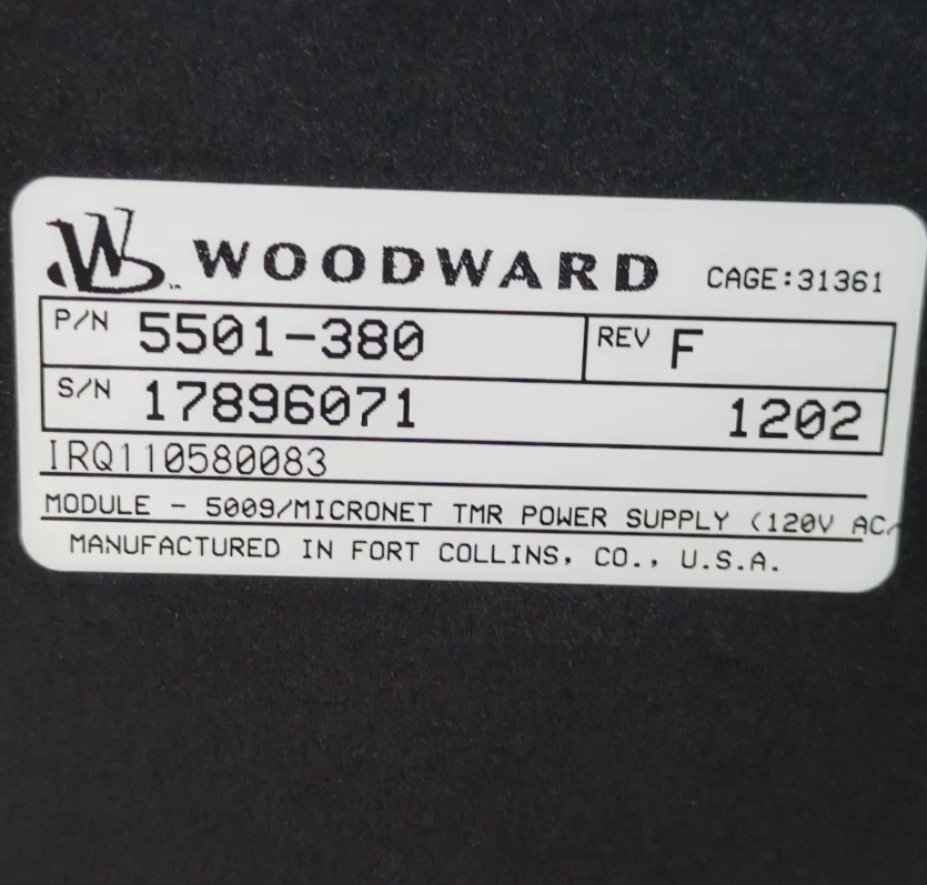 Woodward 5501-380 Power Supply Unit