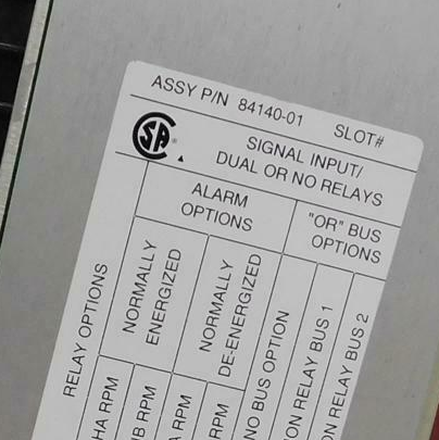 Top Supplier of Bently Nevada 84140-01 Signal Input Relay Card