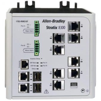 Stratix 8300 Ethernet Switch by Allen-Bradley - 10 Ports with 2 SFP Slots
