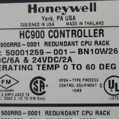 Honeywell 900RR0-0001 Redundant CPU Rack Controller