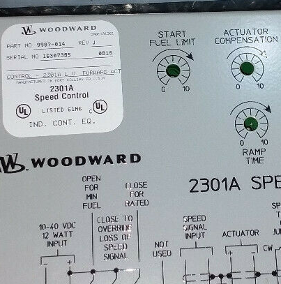 Woodward 9907-014 Forward Acting Speed Control Unit