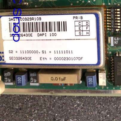 ABB Fau800 Control System C10-11010 – DAPI 100 3AST000929R109 Memory Module