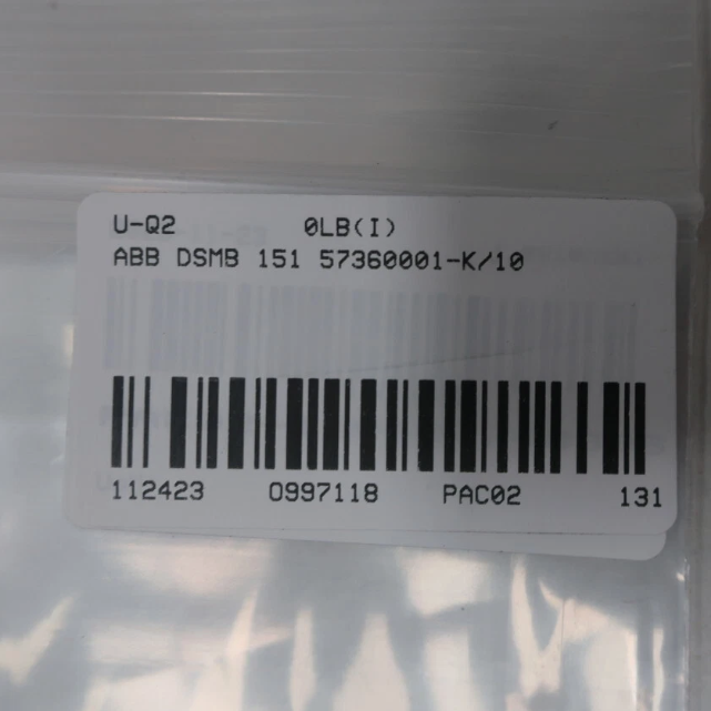 ABB DSMB151 57360001-K Display Memory Board Overview