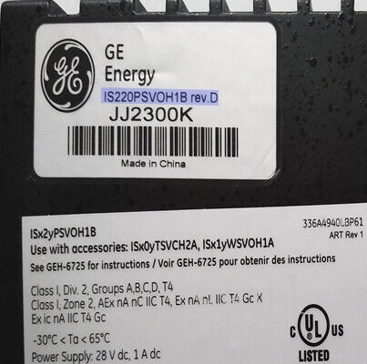 GE IS220PSVOH1B Servo Control Module Overview