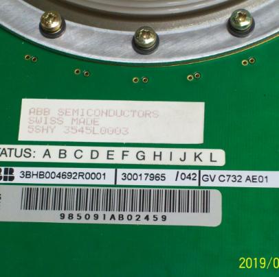 ABB GVC732 AE01 Thyristor 5SHY3545L0003 - A Key Component for Industrial Efficiency