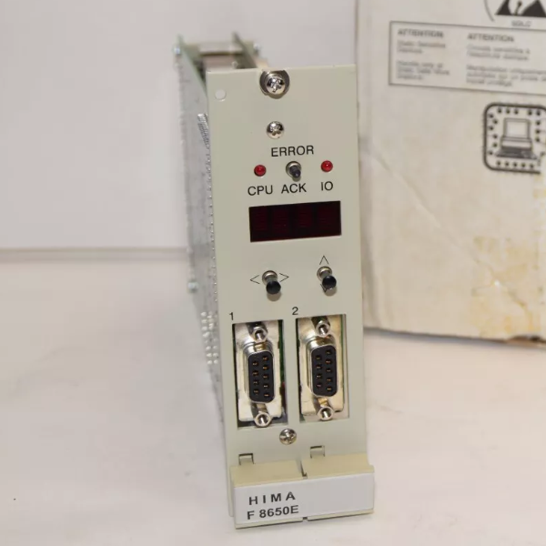 Overview of the HIMA F8650E Central Module
