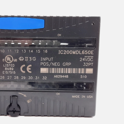 GE 32-Point Discrete Input Module IC200MDL650
