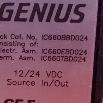 GE Genius 12/24V DC I/O Module - IC660BBD024
