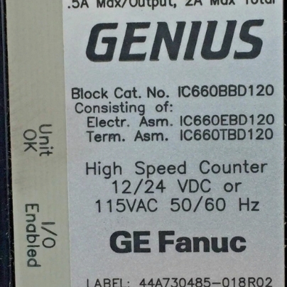 GE Genius Module IC660BBD120