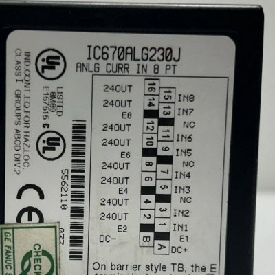 GE Analog Input Module IC670ALG230