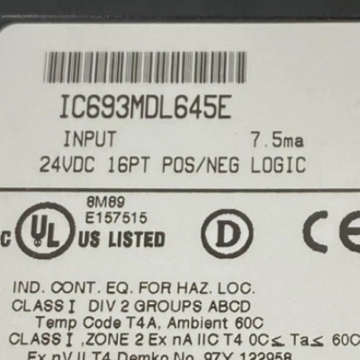 GE 16-Channel DC Input Module - IC693MDL645