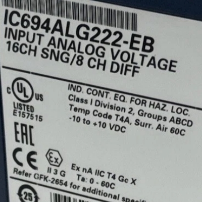 GE IC694ALG222 - Analog Input Module Overview