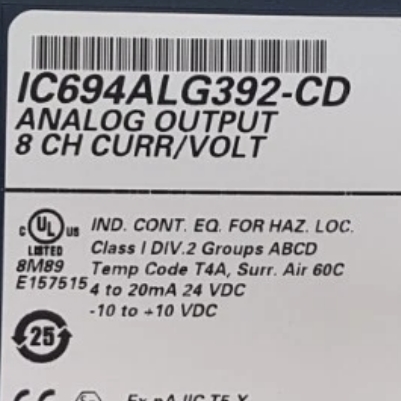 GE RX3i 8-Channel Analog Output Module IC694ALG392
