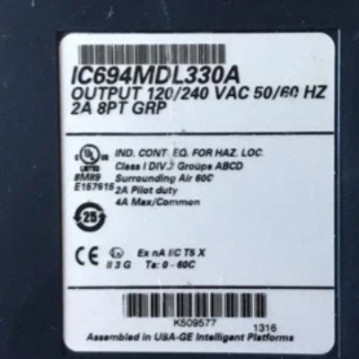 GE IC694MDL330 - 120/240 Volt AC Output Module with 2 Amp Capacity