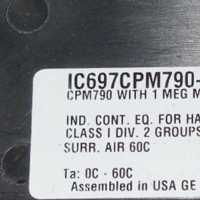 GE IC697CPM790 Central Processor Unit Overview