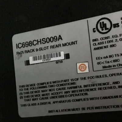 GE I/O Rack - IC698CHS009 Model