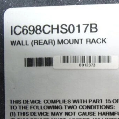 GE Rx7i 17-Slot Rear Mount Rack IC698CHS017