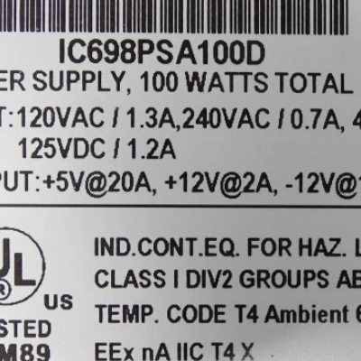 GE IC698PSA100 Versatile Power Supply Module Overview