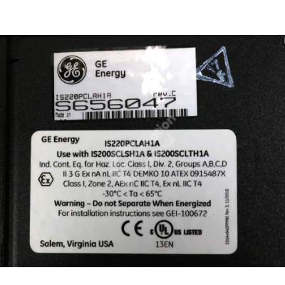 GE IS220PCLAH1A Core Analog I/O Module
