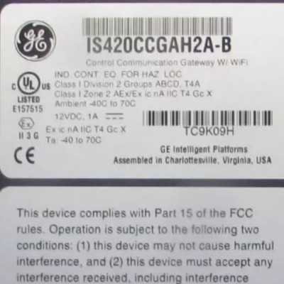 GE Control Communication Gateway Module IS420CCGAH2A / IS420CCGAH2AB