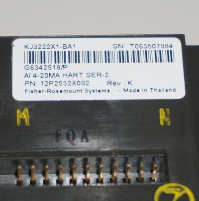 Emerson AI Card KJ3222X1-BA1 - 8 Channels with 4-20 mA HART Support