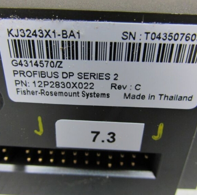 Emerson KJ3243X1-BA1 PROFIBUS DP Card 12P2830X022