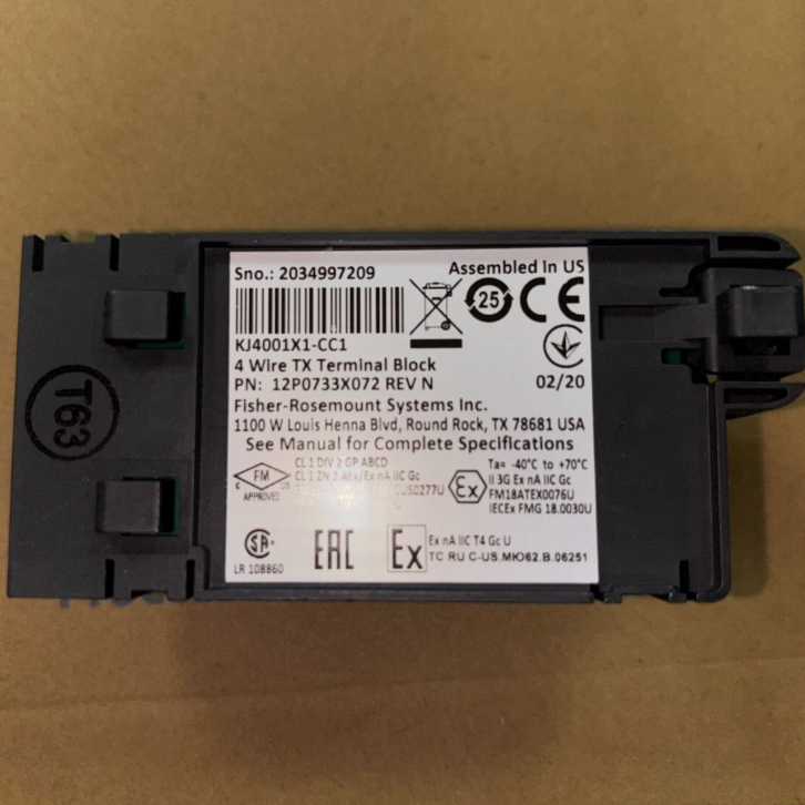 Emerson KJ4001X1-CC1 4-Wire I/O Terminal Block
