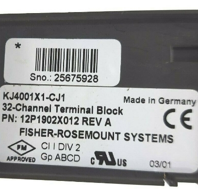 Emerson KJ4001X1-CJ1 32-Channel Terminal Block Overview