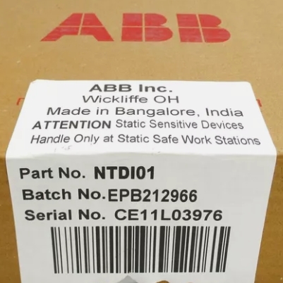 ABB NTDI01 Digital Input/Output Terminal Unit