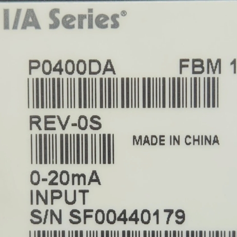 P0400DAFBM1 - Foxboro Fieldbus Input Module Overview