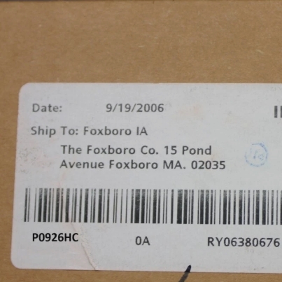 Foxboro Modular Baseplate P0926HC