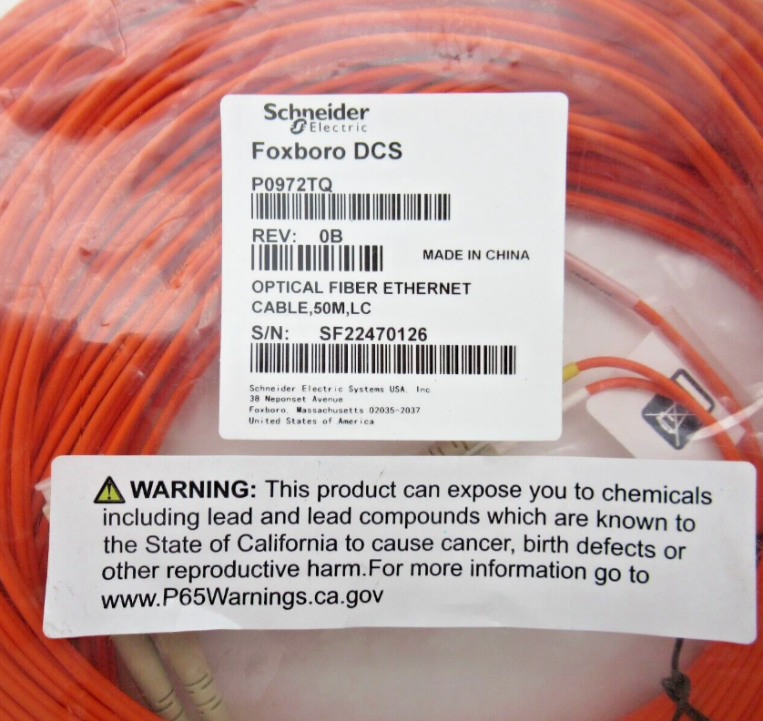 Foxboro P0972TQ Fiber Optic Cable