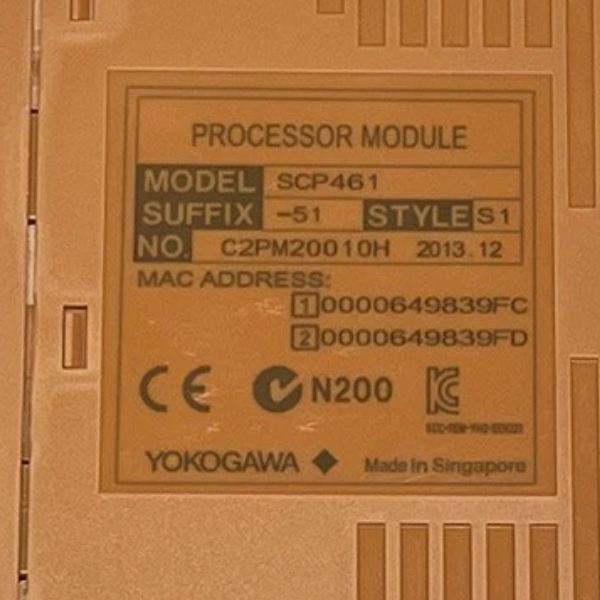 Yokogawa SCP461-51S1 Processor Module Overview