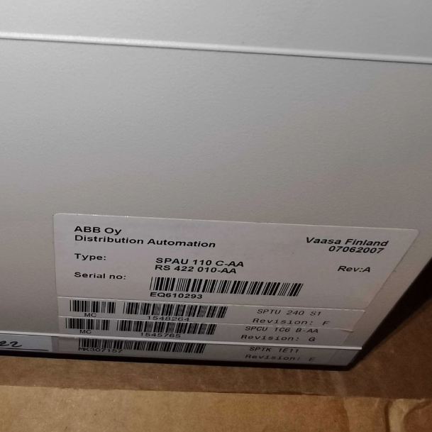 SPAU110C - ABB Overvoltage Protection Relay