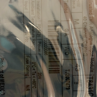 T8891 - ICS Triplex T8431C Trusted TMR 24 Vdc Analog Input Module Overview