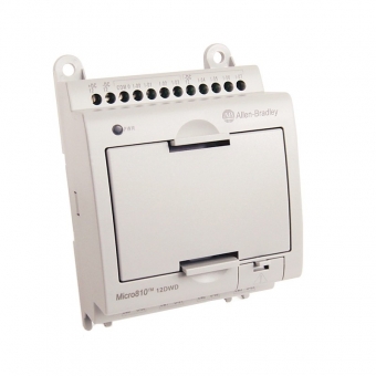 Micro810 Smart Relay Controller: Allen-Bradley 2080-LC10-12QWB with 12 I/O Ports
