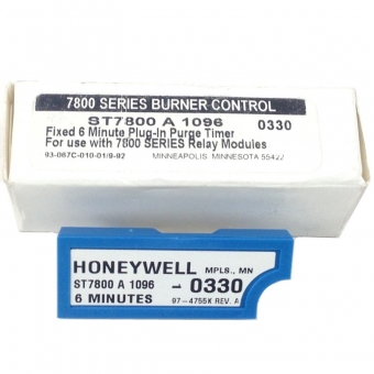 Honeywell ST7800A1096 7800 Series Burner Control with 6-Minute Purge Timer